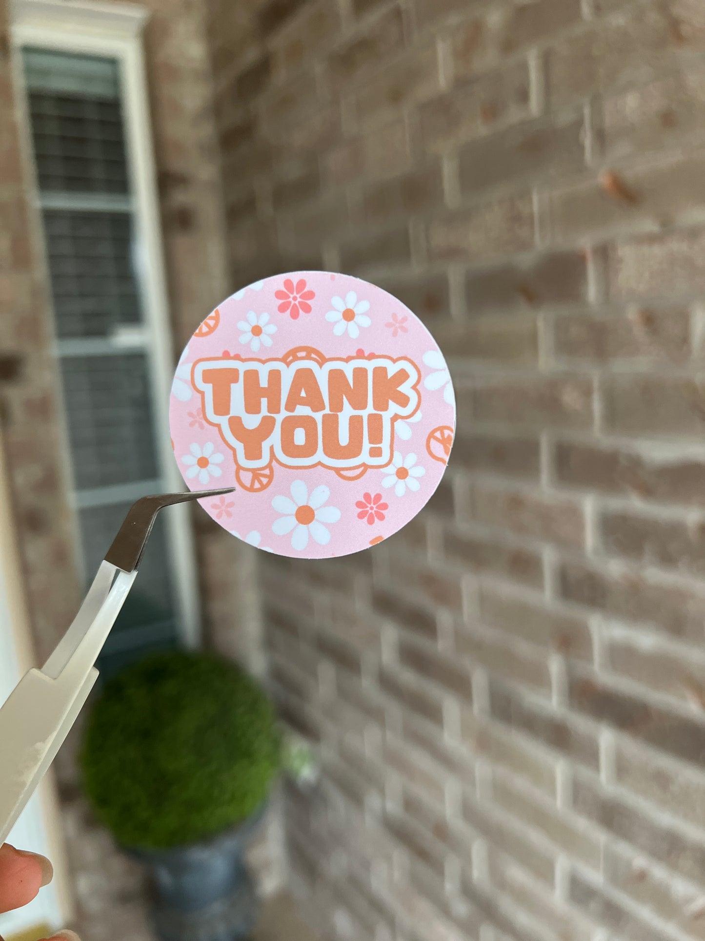 Retro Thank You Stickers